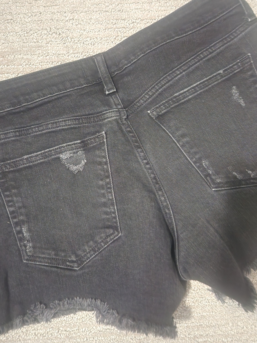Silver Boyfriend  denim shorts